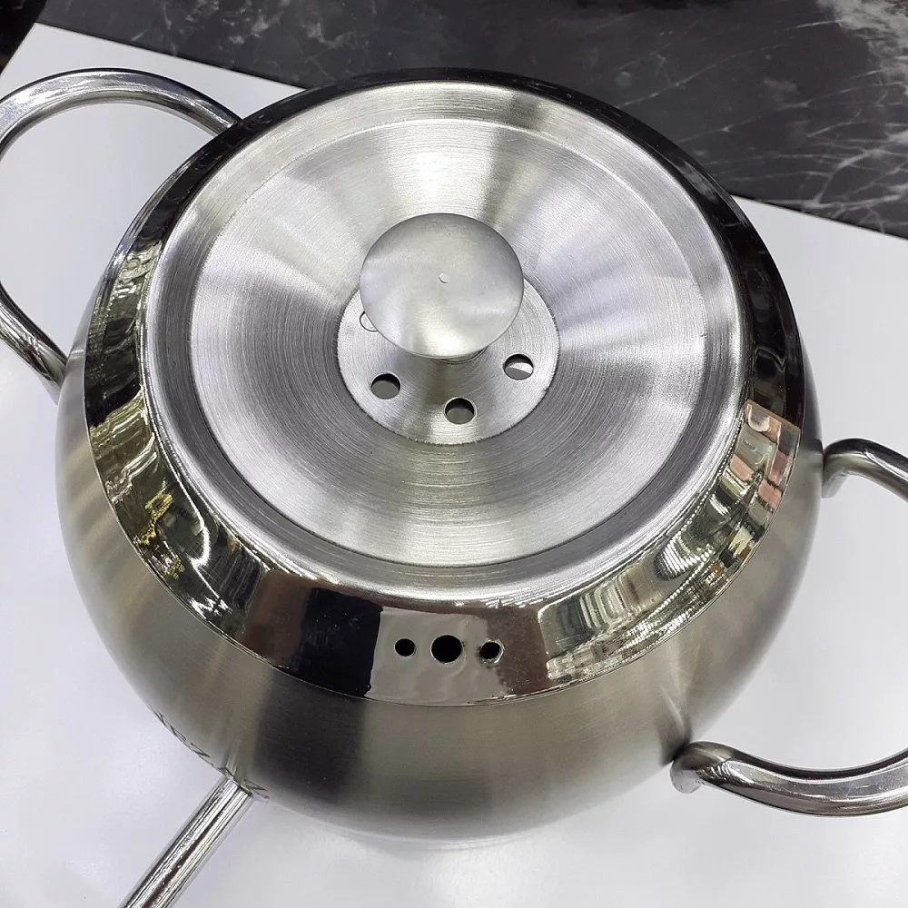 ست کتری و قوری نزاز مدل استیل طرح ترک