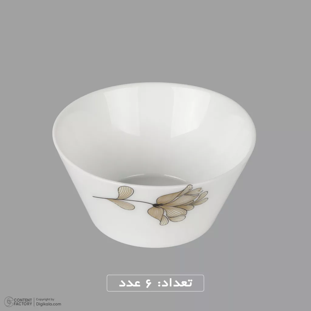 سرویس غذاخوری 26 پارچه 6 نفره گلدن اوپال مدل رزگلد قالب استراکچر