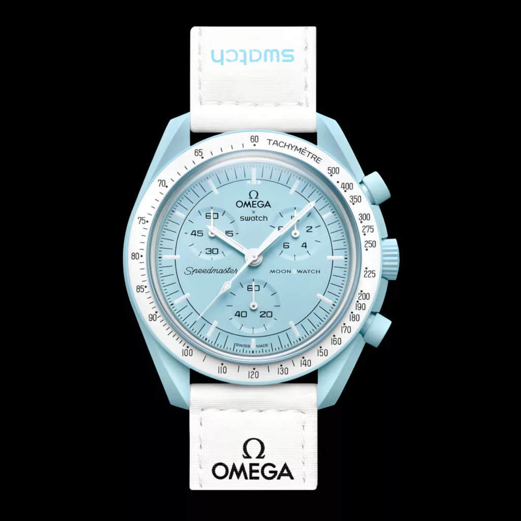 ساعت مچی عقربه‌ای کوارتز مدل کلاسیک سه موتور فعال کرنوگراف بند چسبی کد swatch 2