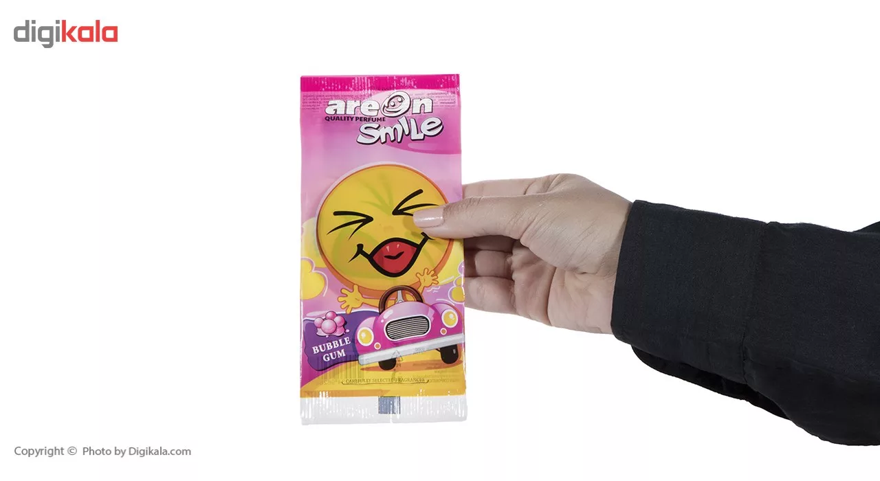 خوشبو کننده ماشین آرئون مدل Smile با رایحه آدامس بادکنکی