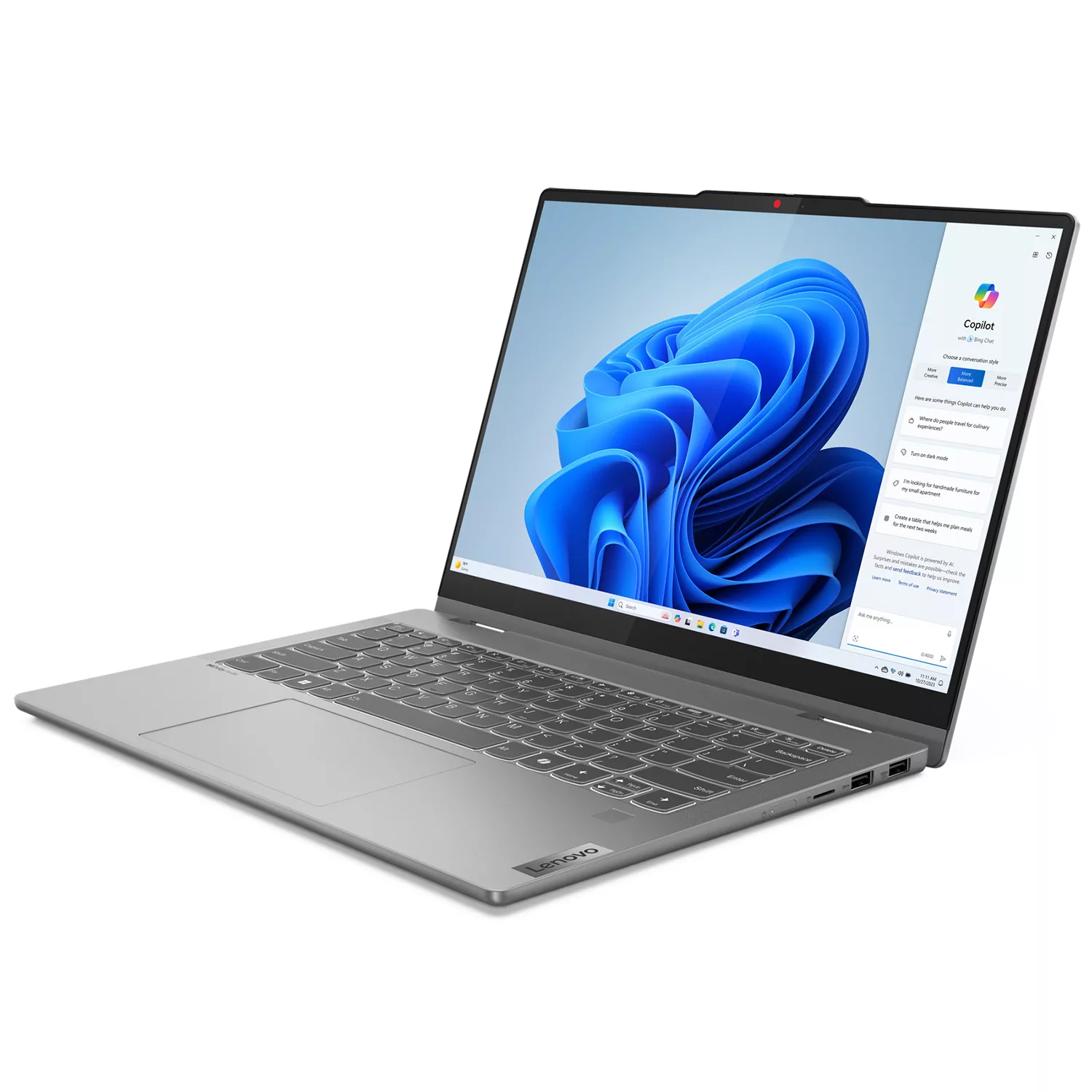 لپ تاپ 14 اینچی لنوو مدل IdeaPad 5 2-in-1 14IRH9-i7 13620H-16GB LPDDR5X 5200MHz-1TB SSD-OLED 60Hz Touch-Backlit-Fingerprint به همراه قلم - کاستوم شده