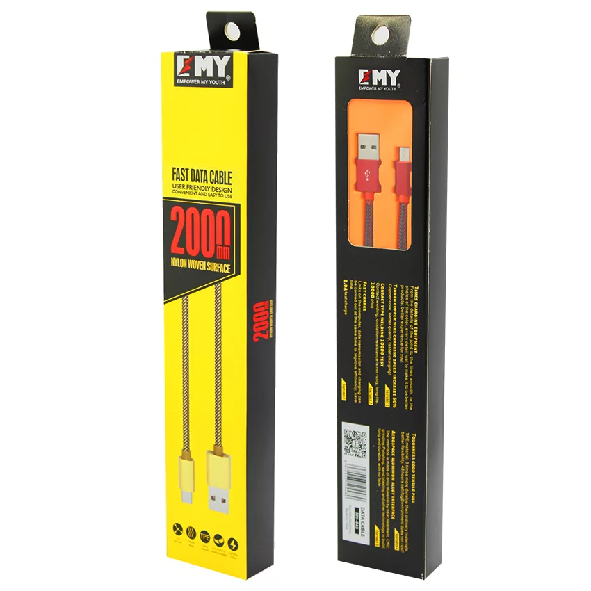 کابل تبدیل USB به MicroUSB مدل MY-448 طول 2متر