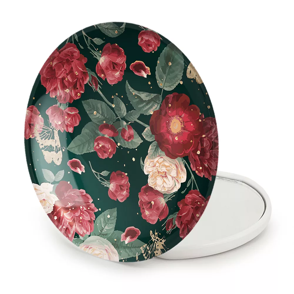 آینه جیبی خندالو طرح گل گلی مدل تاشو کد 29037