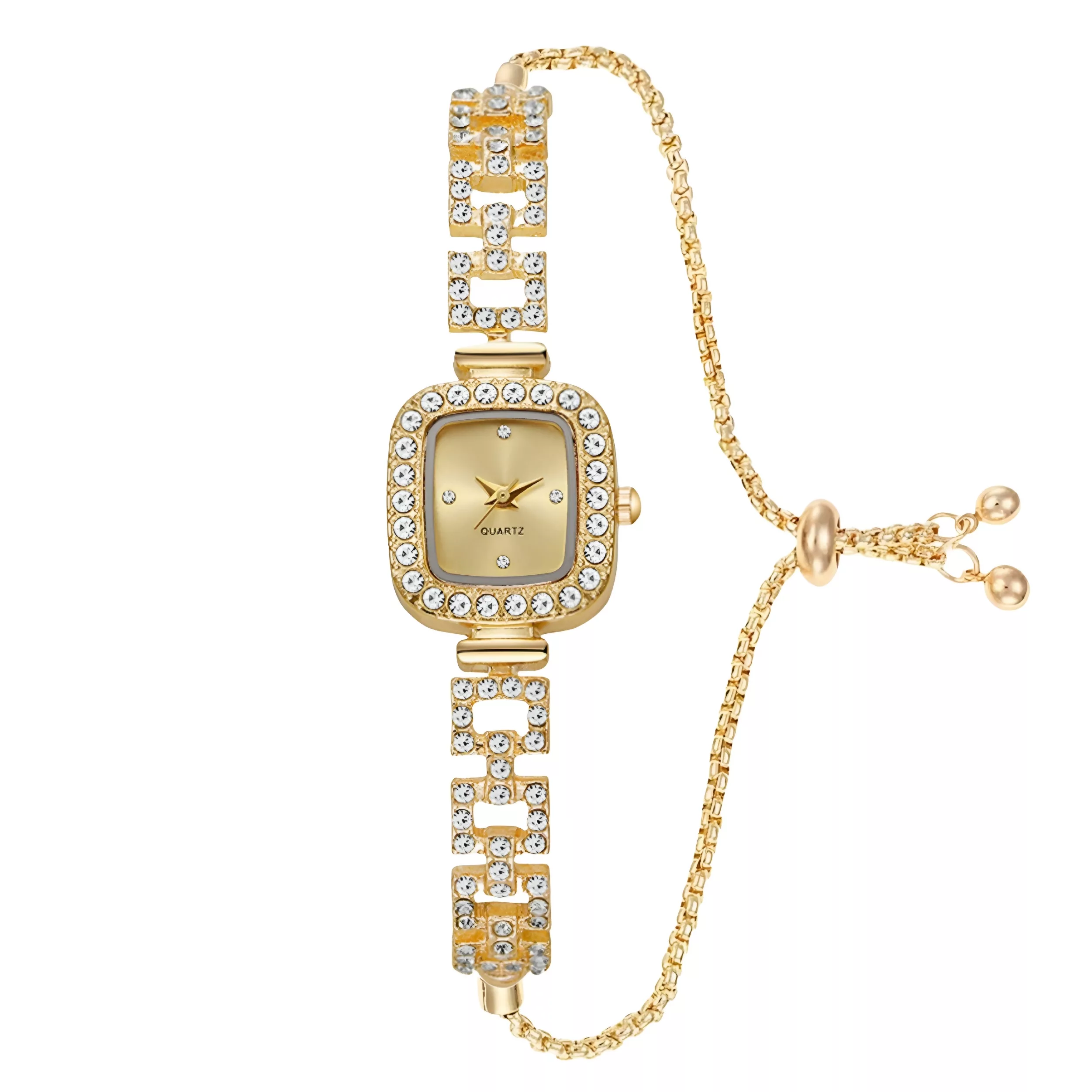 ساعت مچی عقربه‌ای کوارتز زنانه مدل مینیمال لوکس بند دستبندی کرواتی کد ۲