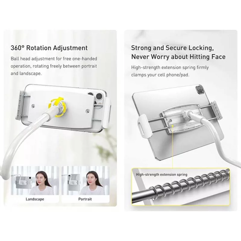 پایه نگهدارنده گوشی موبایل و تبلت باسئوس مدل Lazy