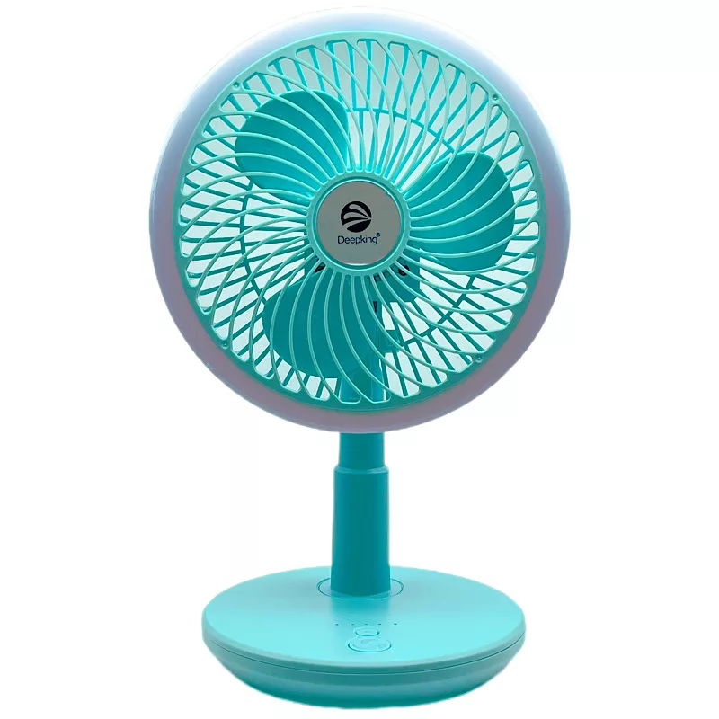 پنکه رومیزی دیپ کینگ مدل DK-123 چراغ دار ظرفیت 3000 میلی آمپر ساعت