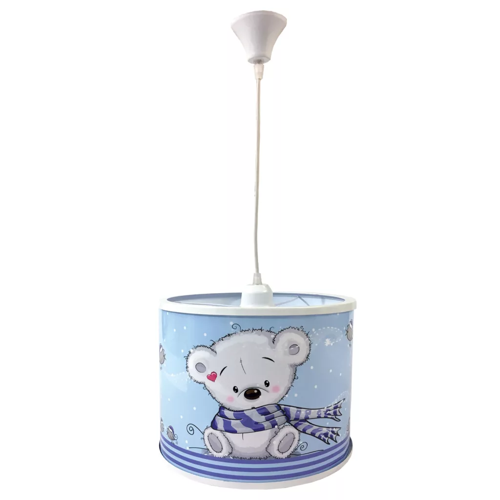 لوستر کودک طرح خرس شال دار کد 001