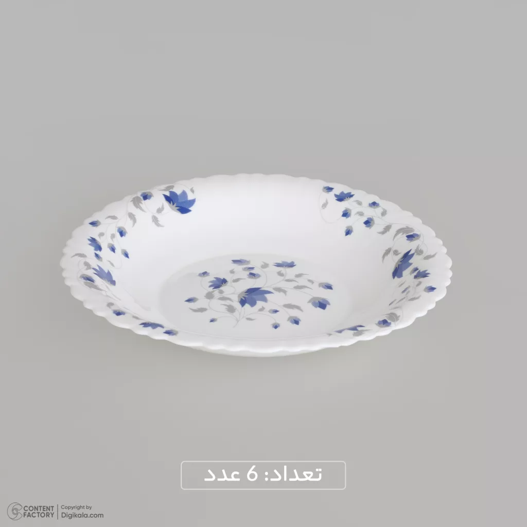 سرویس غذاخوری 25 پارچه 6 نفره گلدن اوپال مدل شاخه نبات کد Carine