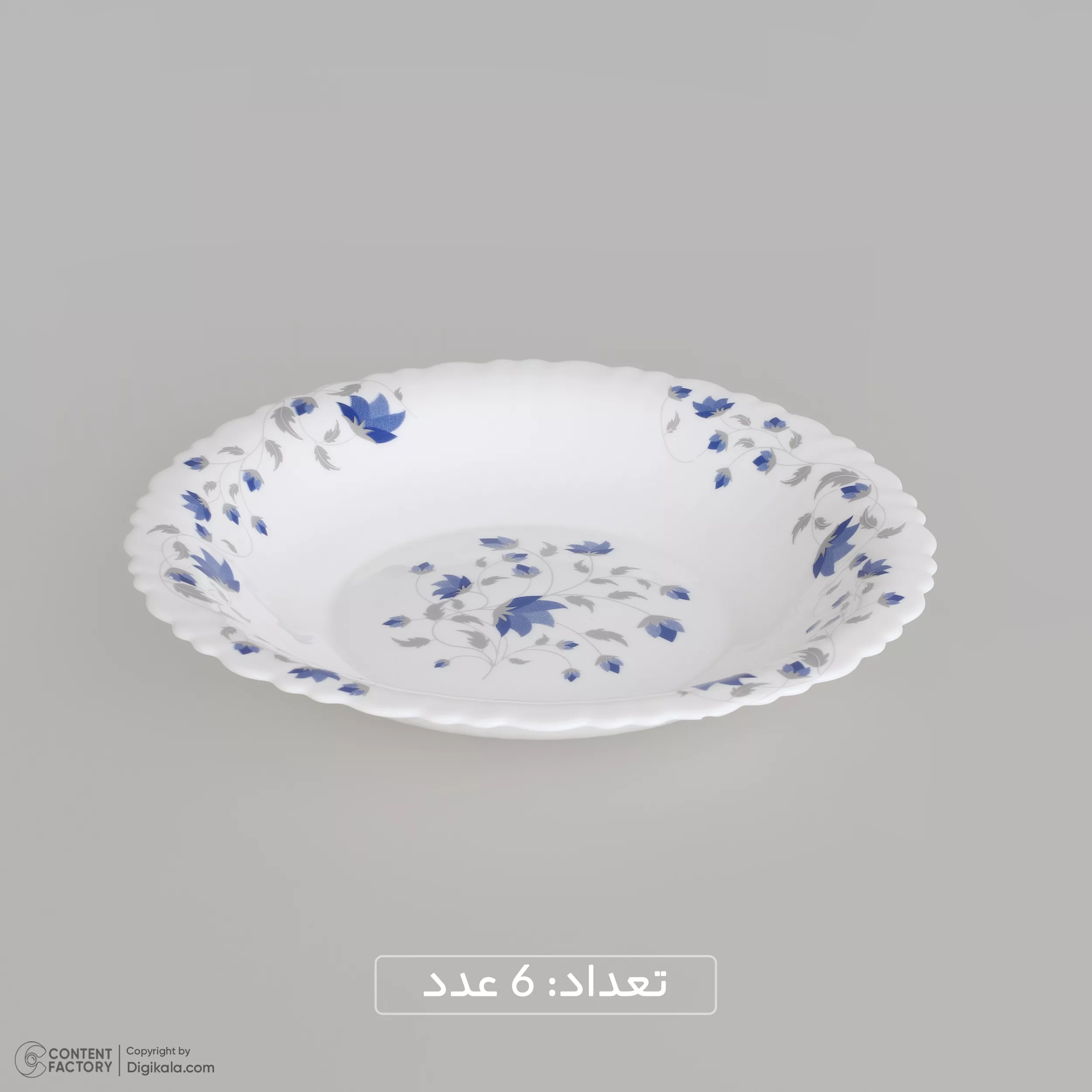 سرویس غذاخوری 25 پارچه 6 نفره گلدن اوپال مدل شاخه نبات کد Carine