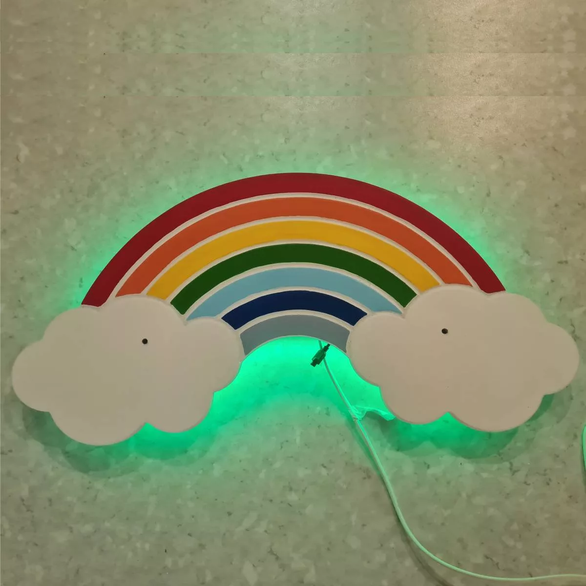 چراغ خواب اتاق کودک مدل رنگین کمان بسته دو عددی