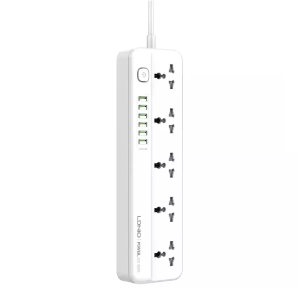 چندراهی برق الدینیو مدل  SC-5614 Multi-way Power Supply And 6 USB Port Charger