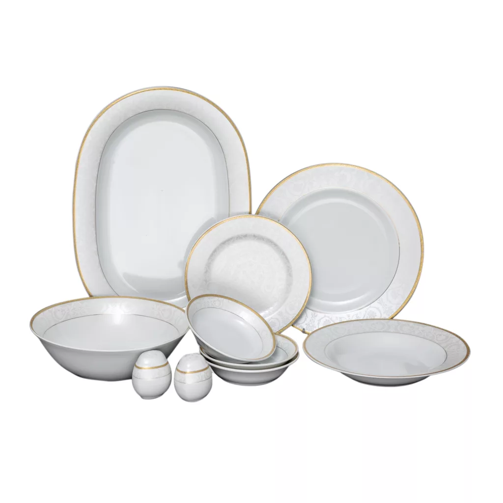 سرویس غذاخوری 28 پارچه 6 نفره مقصود مدل هنریک