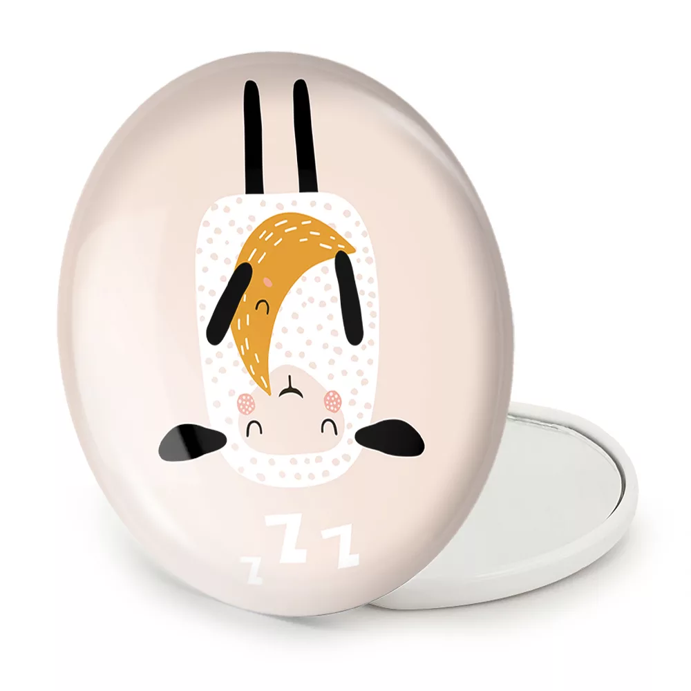 آینه جیبی خندالو طرح گوسفند بامزه مدل تاشو کد 29361