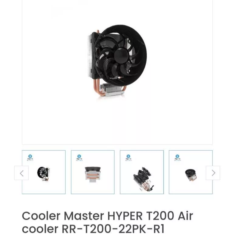 خنک کننده پردازنده کولر مستر مدل Hyper T200