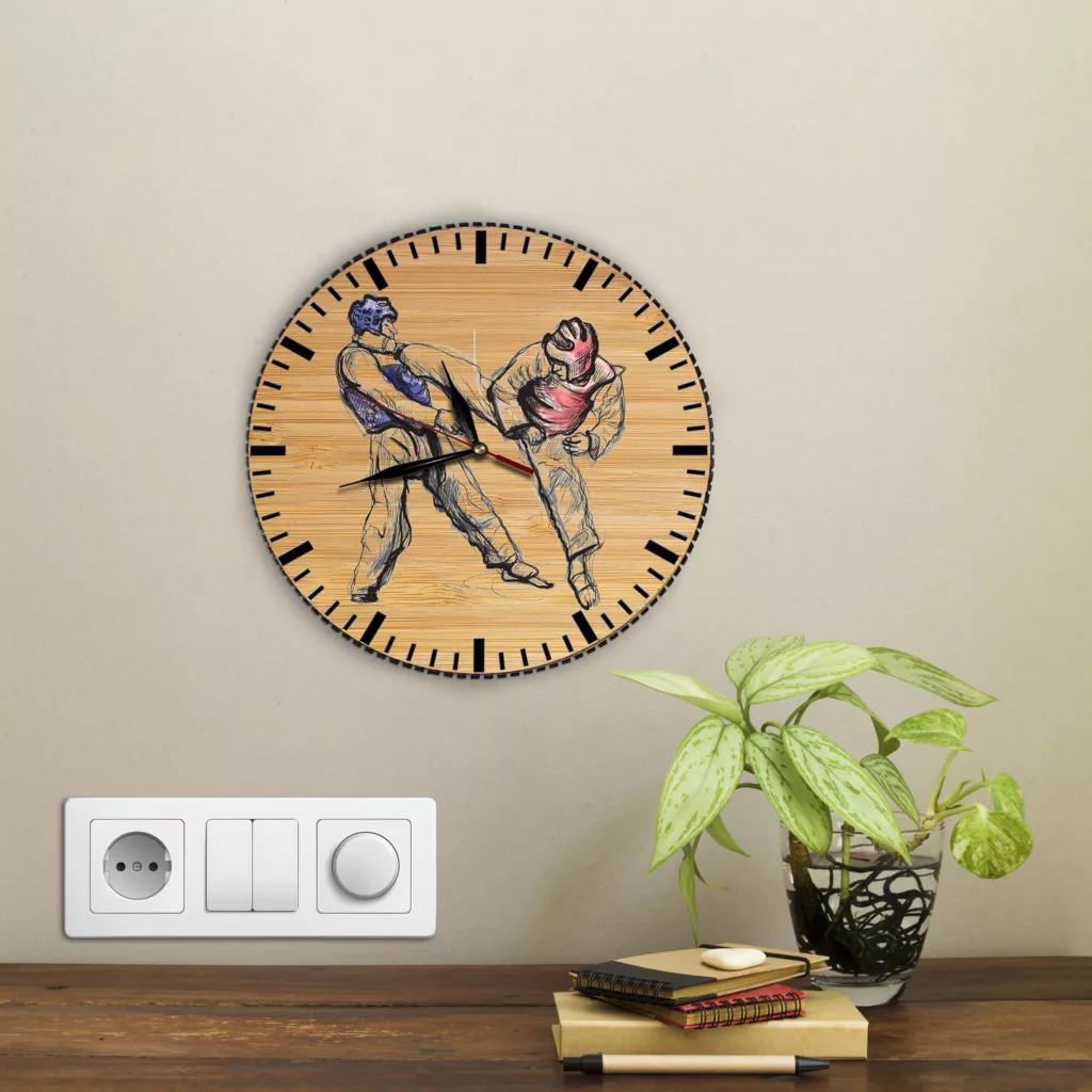 ساعت دیواری مدل تکواندو