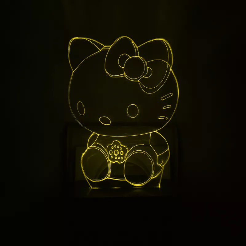 چراغ خواب اتاق کودک طرح کیتی مدل دیواری