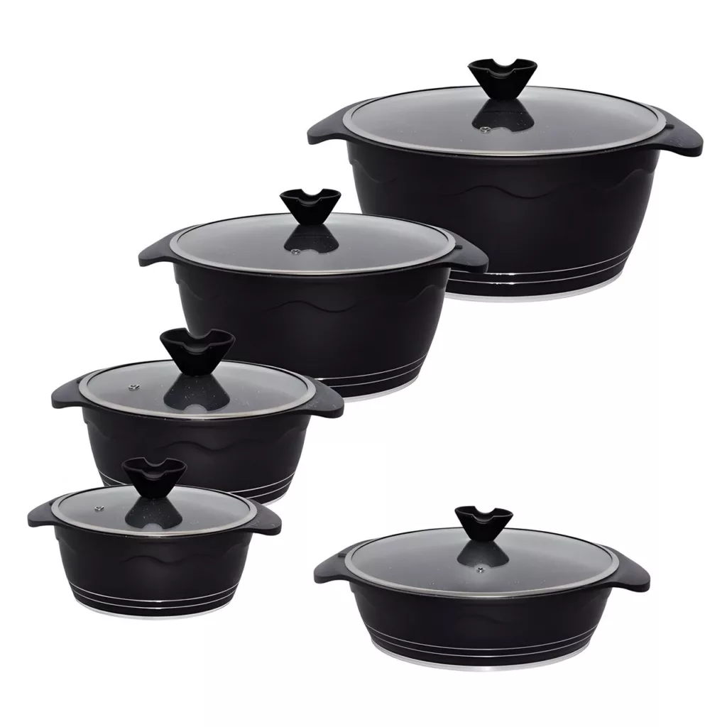 سرویس قابلمه و تابه چدنی 12 پارچه مدل ریو