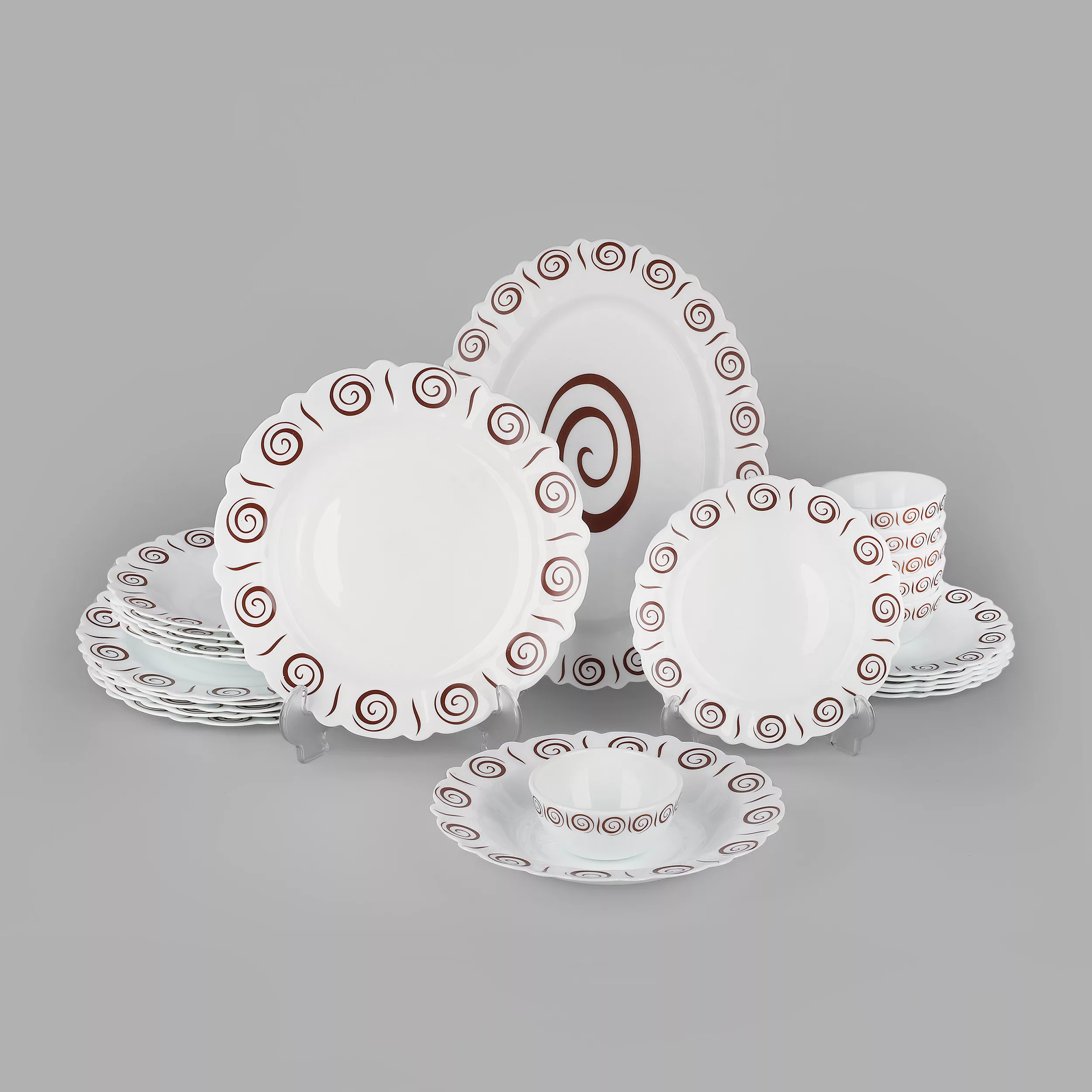 سرویس غذاخوری 25 پارچه 6 نفر مدل  اسپیرال