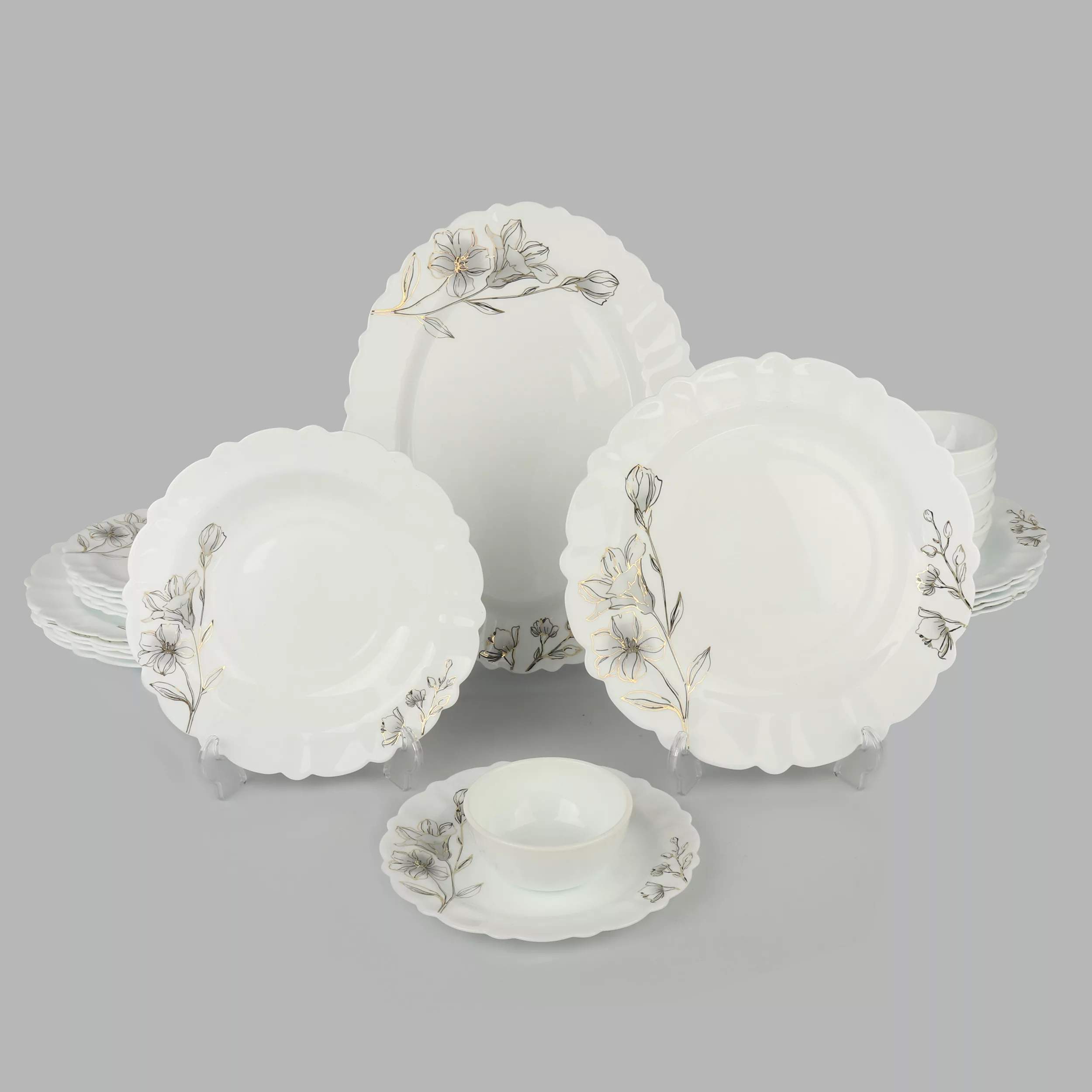 سرویس غذاخوری 25 پارچه 6 نفر مدل شیپوری