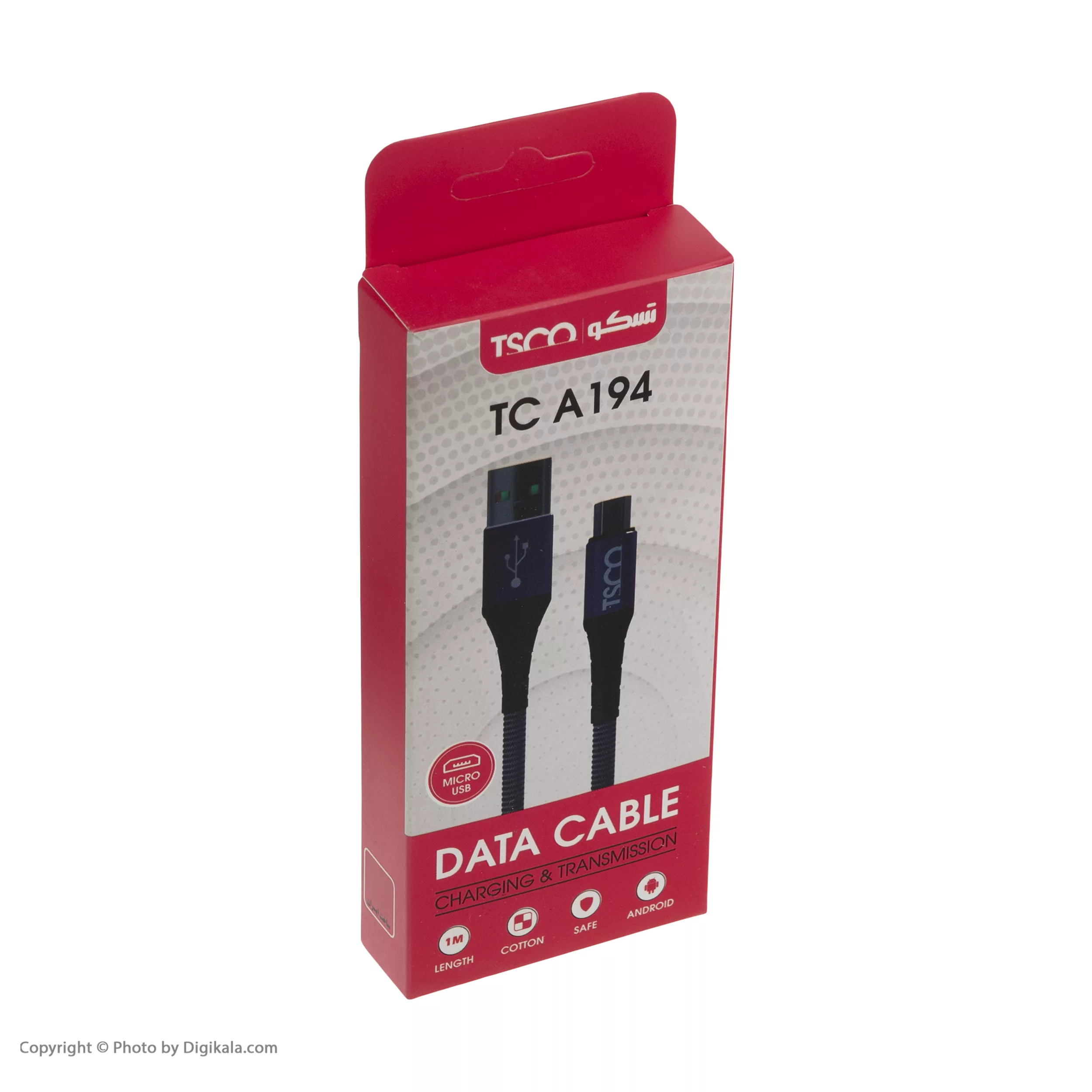 کابل تبدیل USB به microUSB تسکو مدل TC A194 طول 1 متر