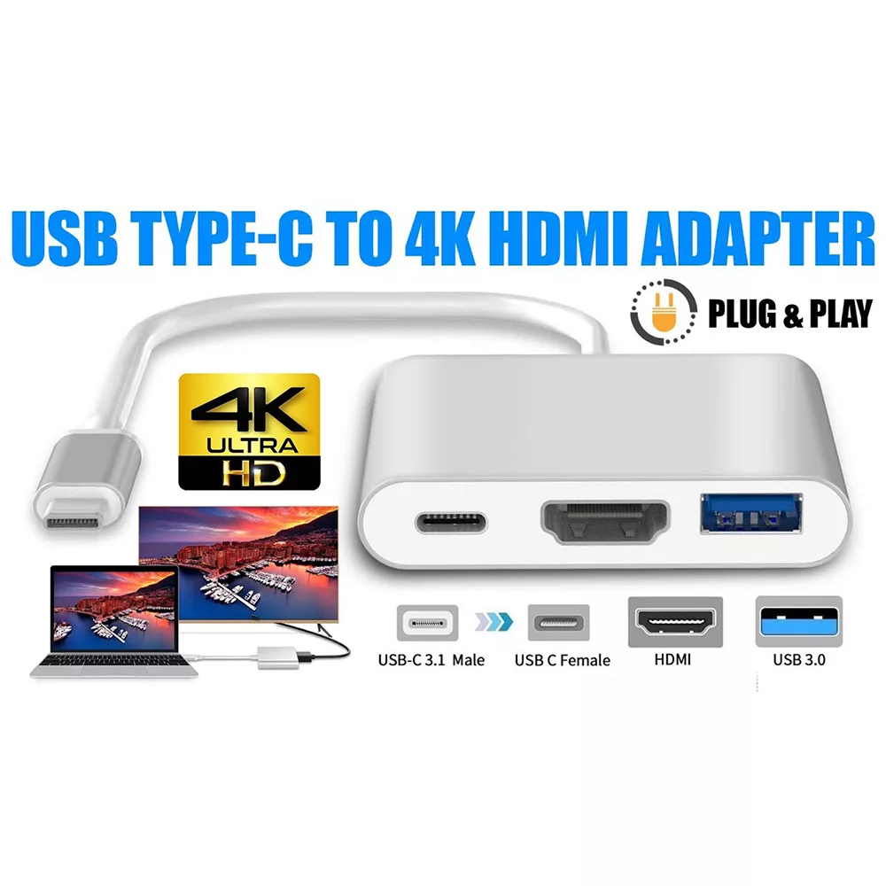مبدل USB-C به USB-C / HDMI / USB مدل NOMI