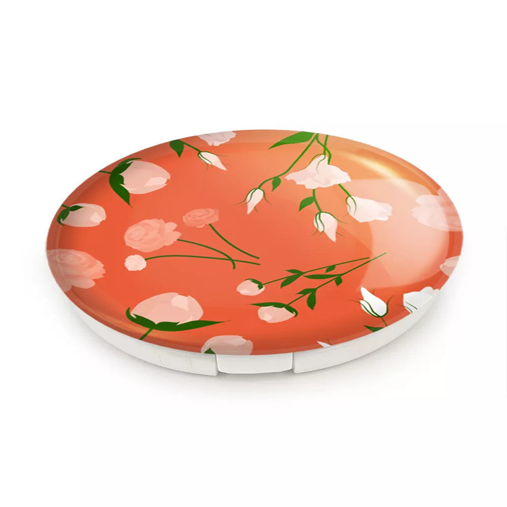 آینه جیبی خندالو طرح گل گلی مدل تاشو کد 29016