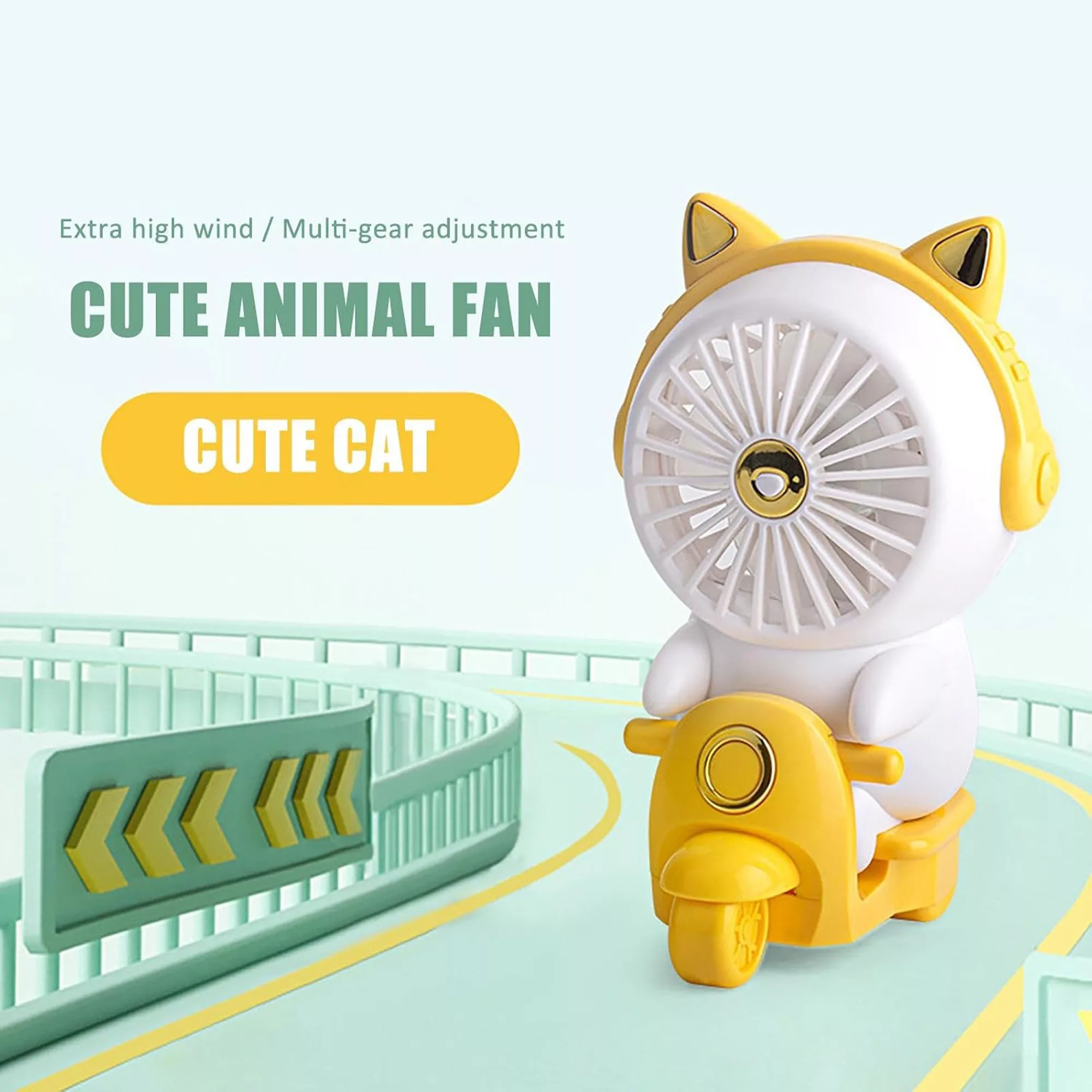 پنکه شارژی مدل اسکوتر ظرفیت ۳۸۰ میلی آمپر ساعت