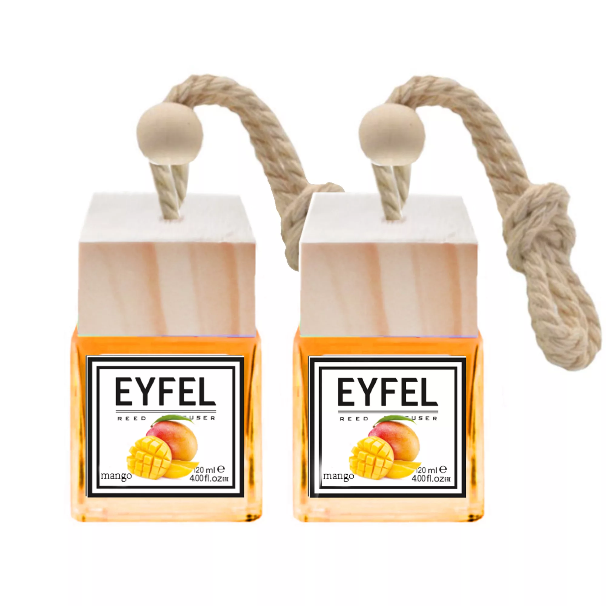 خوشبو کننده خودرو مدل انبه حجم 10 میلی لیتر بسته 2 عددی