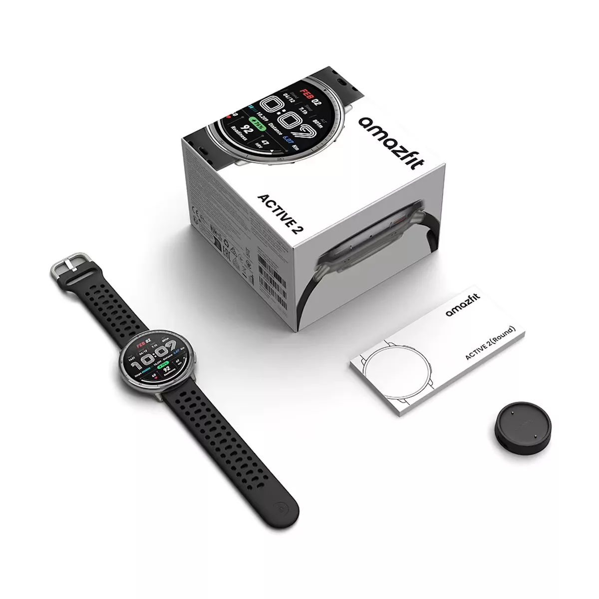 ساعت هوشمند 44 میلی متری آمازفیت مدل BS ACTIVE 2 SMART WATCH بند سیلیکونی