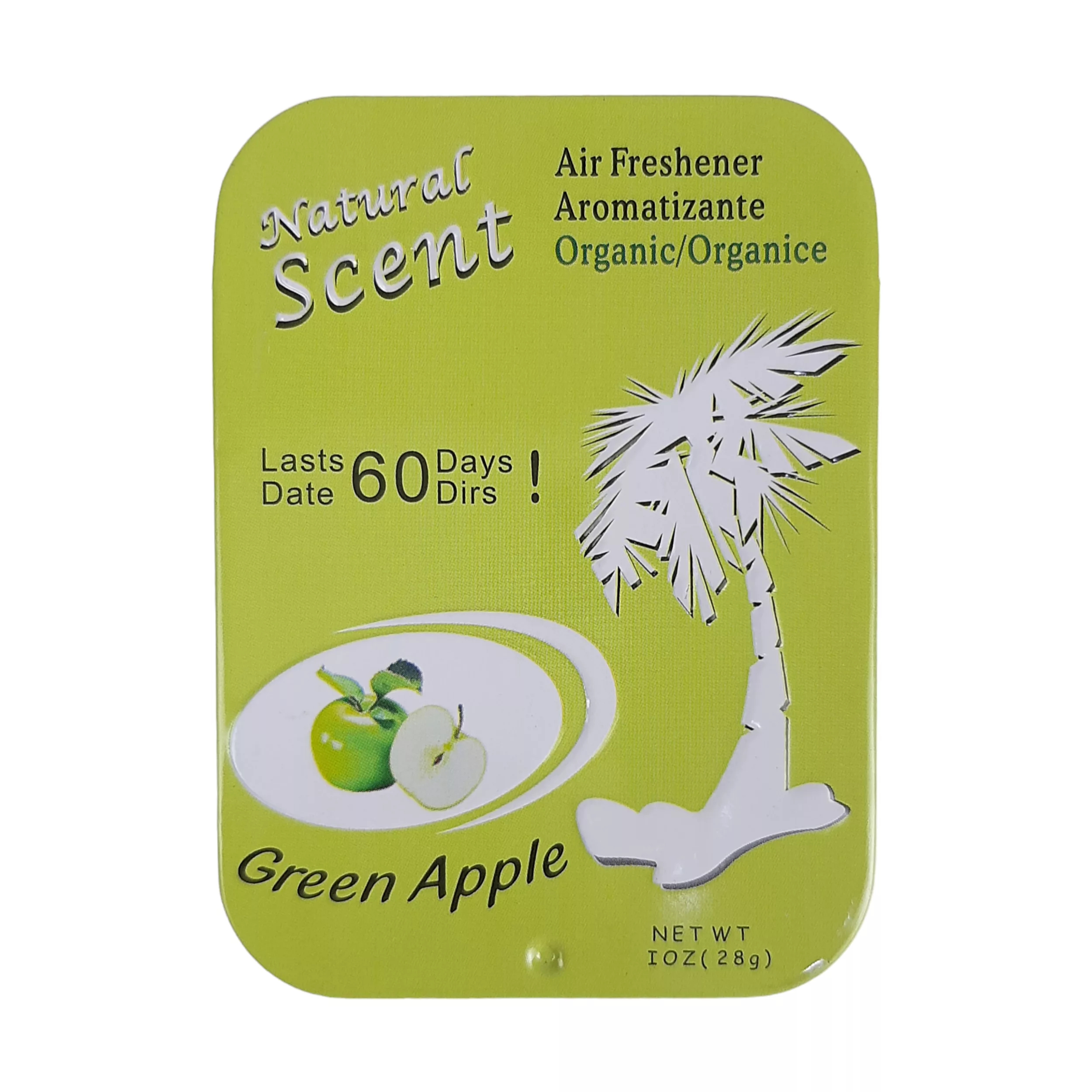 بوگیر خودرو مدل کنسروی مدل Green Apple حجم 28 میلی لیتر