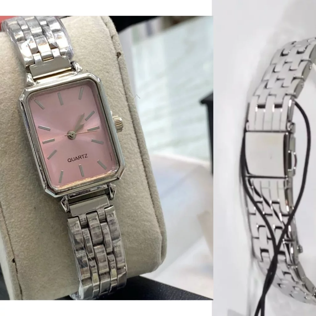 ساعت مچی عقربه‌ای کوارتز زنانه مدل کلاسیک بند فلزی لوکس کد R3