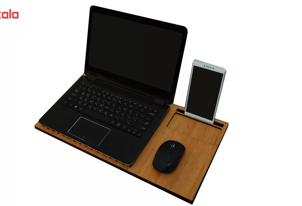 استند لپ تاپ گالری چوب و کمان طرح 1