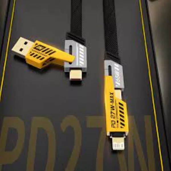 کابل تبدیل USB / USB-C به لایتنینگ / USB-C مدل NOHON 4IN1 FAST طول 1.2 متر