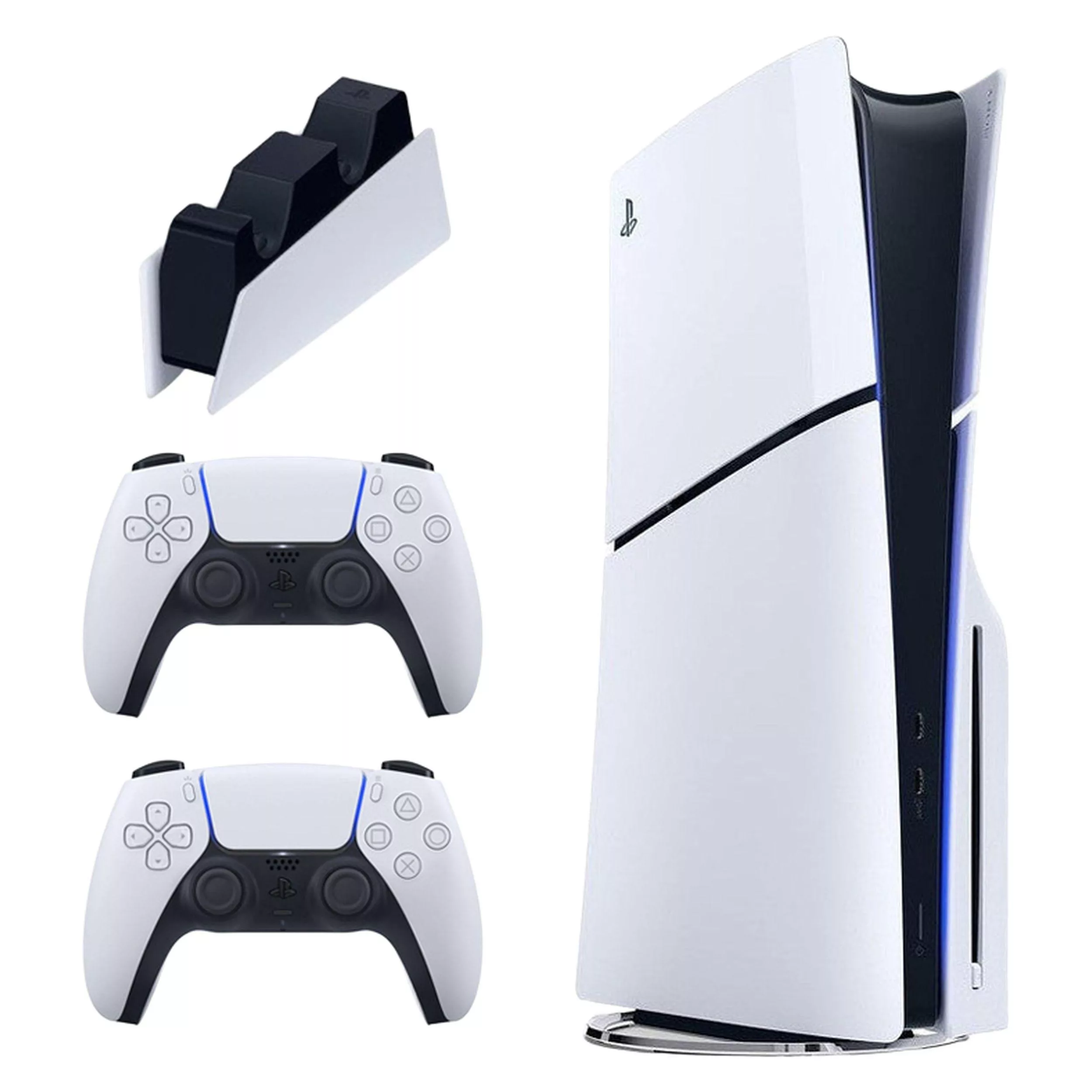 کنسول بازی سونی مدل PlayStation 5 Slim ظرفیت یک ترابایت ریجن 2016A اروپا به همراه دسته اضافی و پایه شارژر