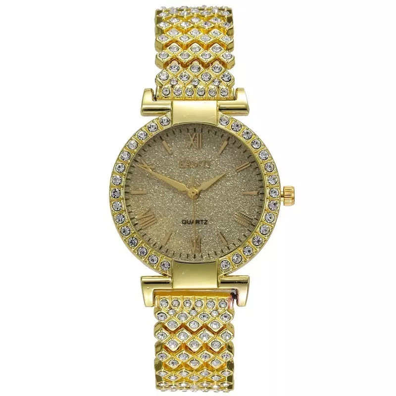 ساعت مچی عقربه ای زنانه مدل فول نگین الماسی کد t121