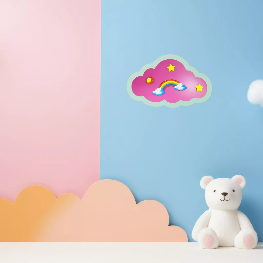 چراغ خواب اتاق کودک مدل رنگین کمان رقص نور