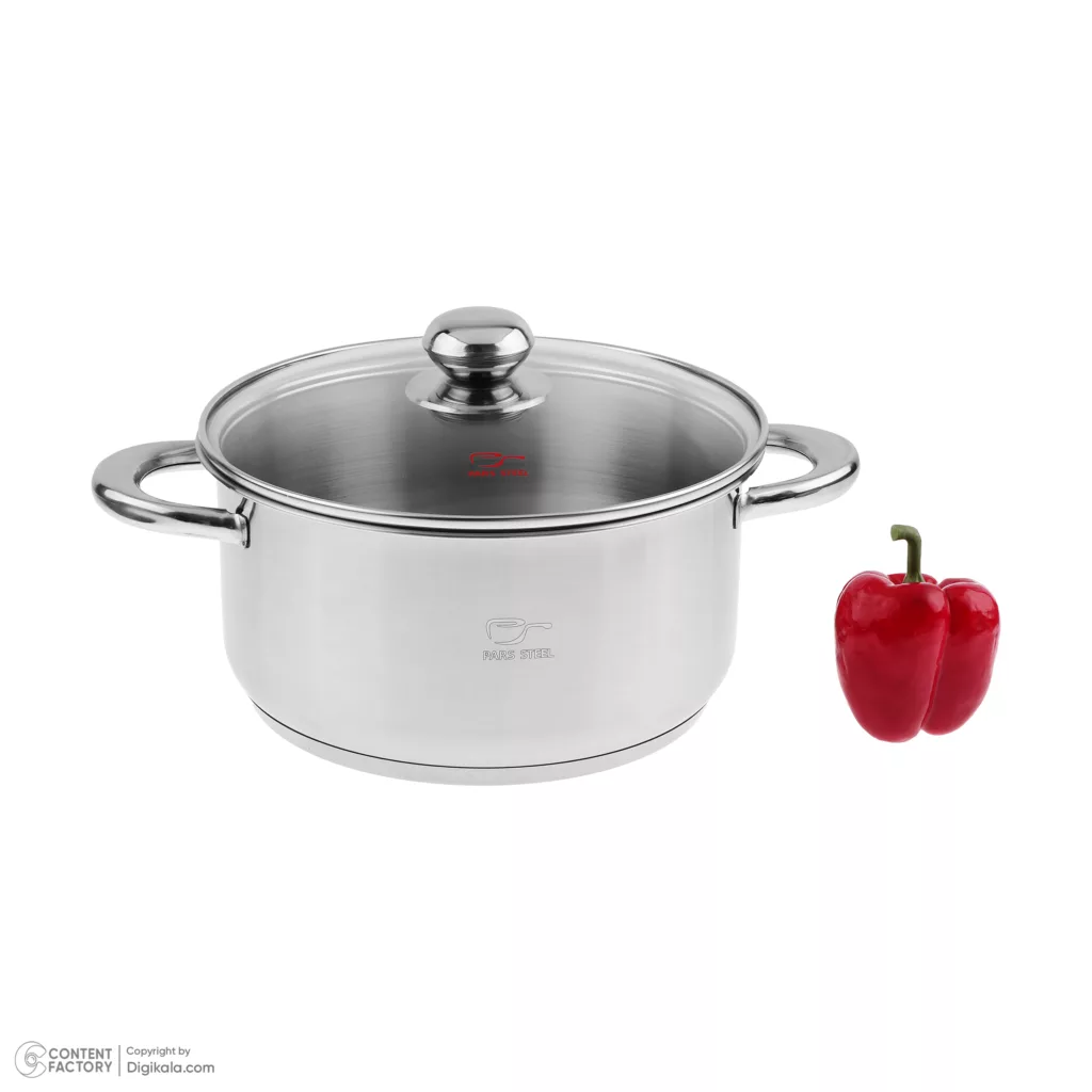 سرویس تابه و قابلمه 3 پارچه پارس استیل مدل فلزی کد 2424