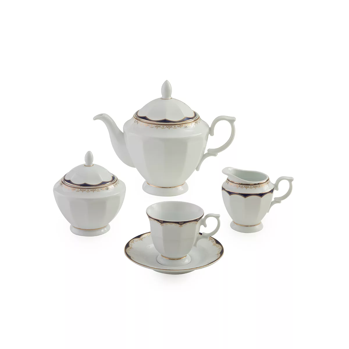 سرویس غذاخوری 103 پارچه چینی زرین ایران طرح النور درجه یک