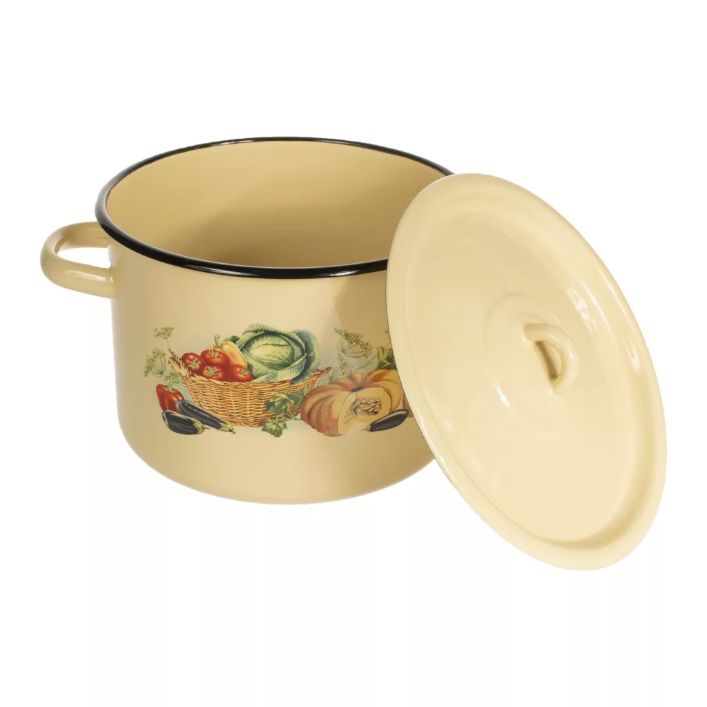 سرویس قابلمه لعابی 6 پارچه طرح کدو کد 310343