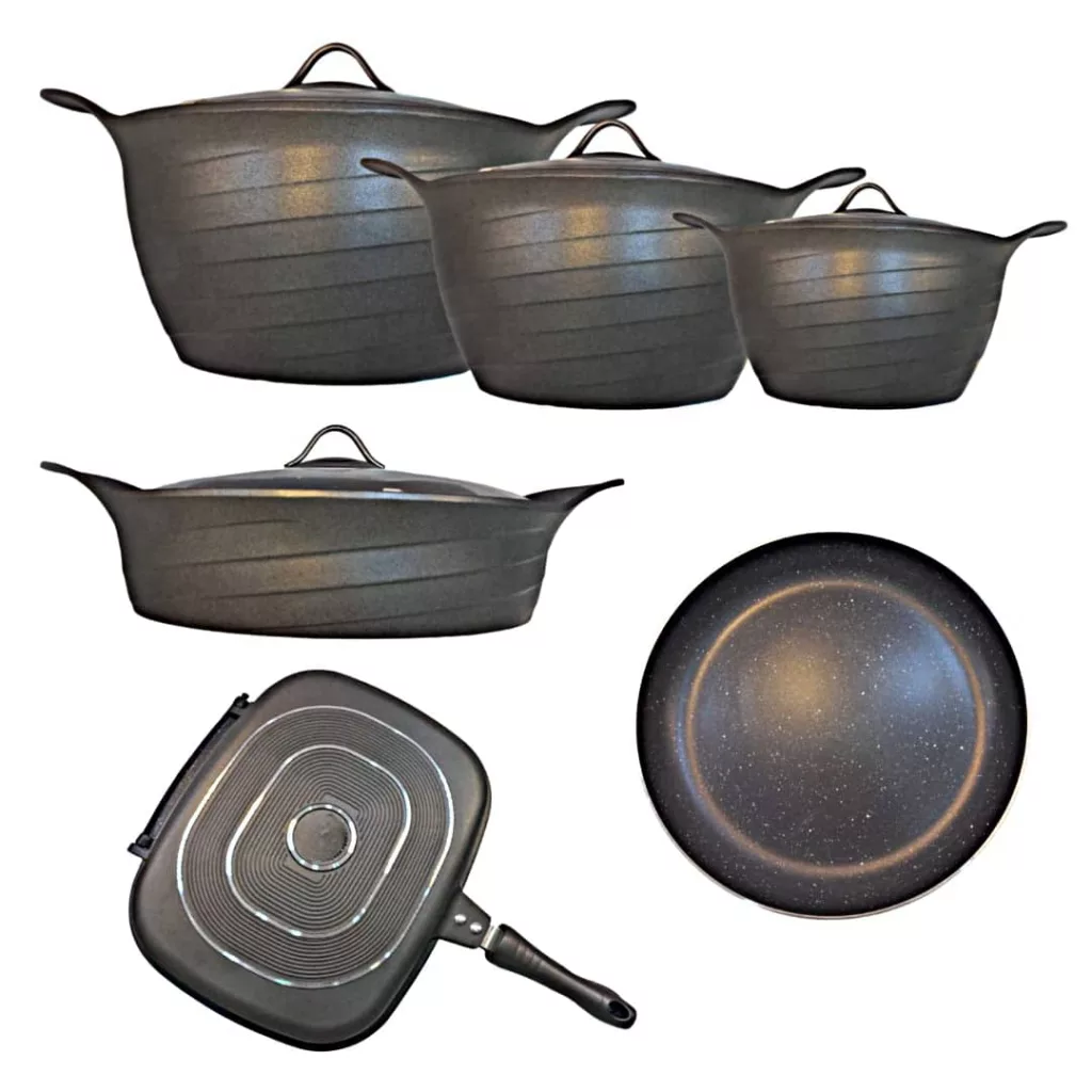 سرویس قابلمه و تابه گرانیتی 11 پارچه مدل ویانا