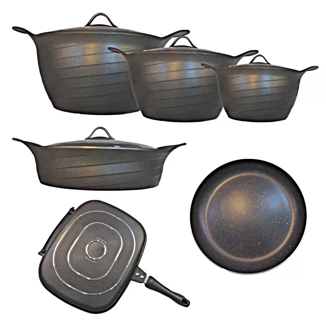 سرویس قابلمه و تابه گرانیتی 11 پارچه مدل ویانا