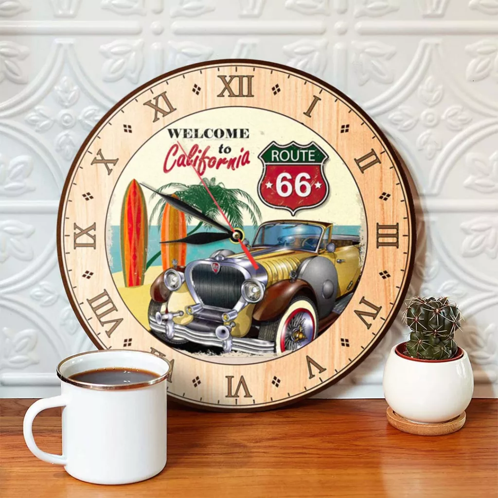 ساعت دیواری مدل 1390 ماشین قدیمی