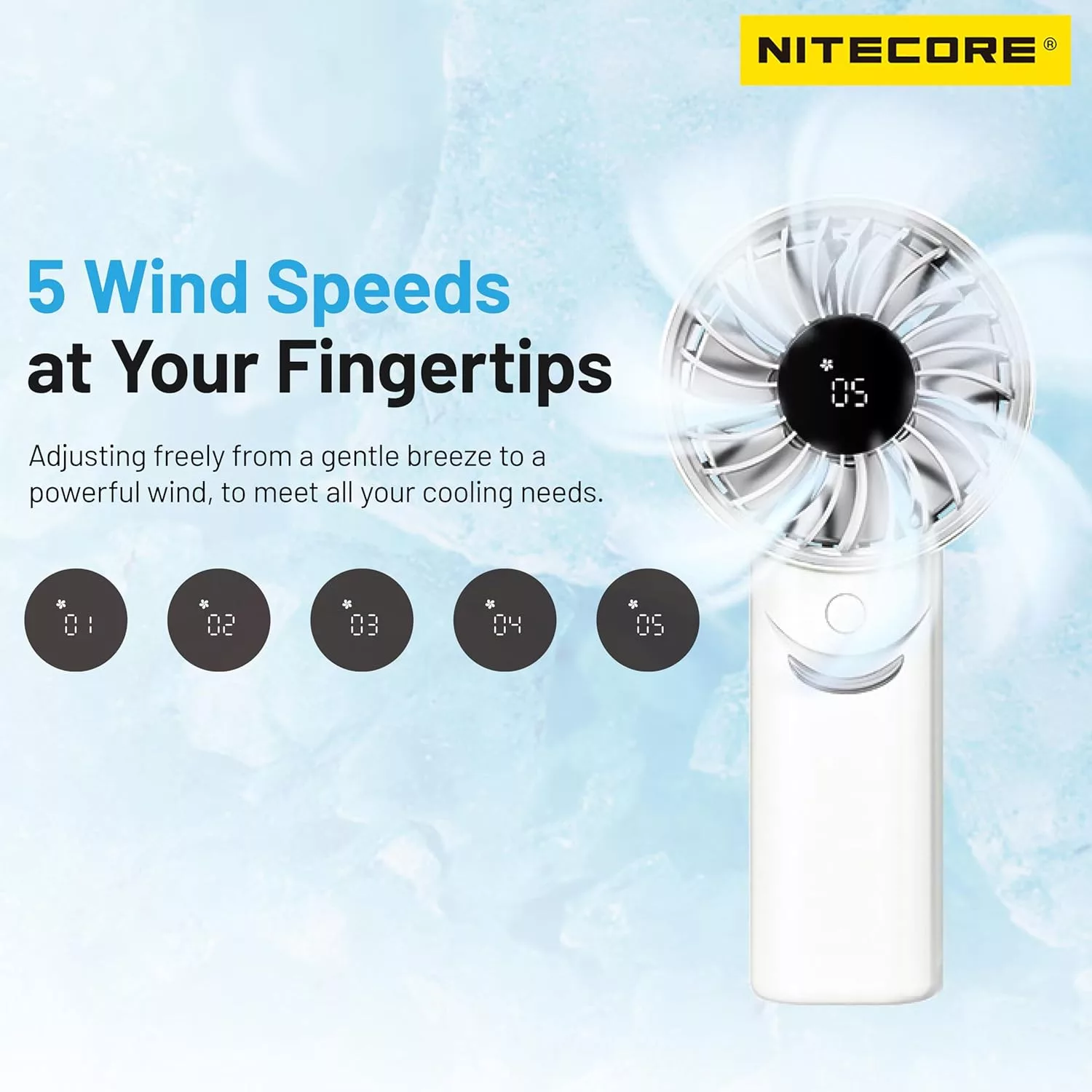 پنکه همراه نایتکر مدل NEF03 PRO ظرفیت 4000 میلی آمپر