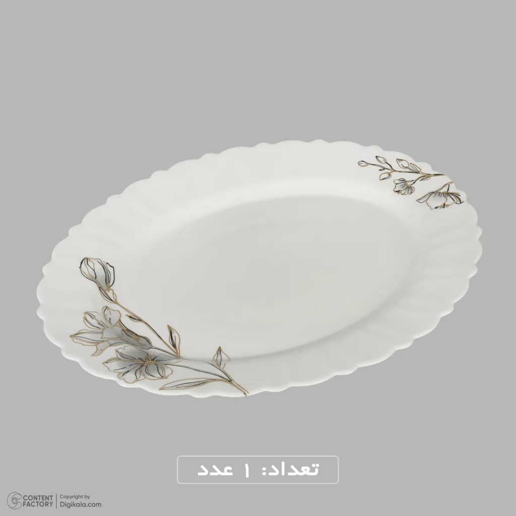 سرویس غذاخوری 25 پارچه 6 نفر مدل خط طلا