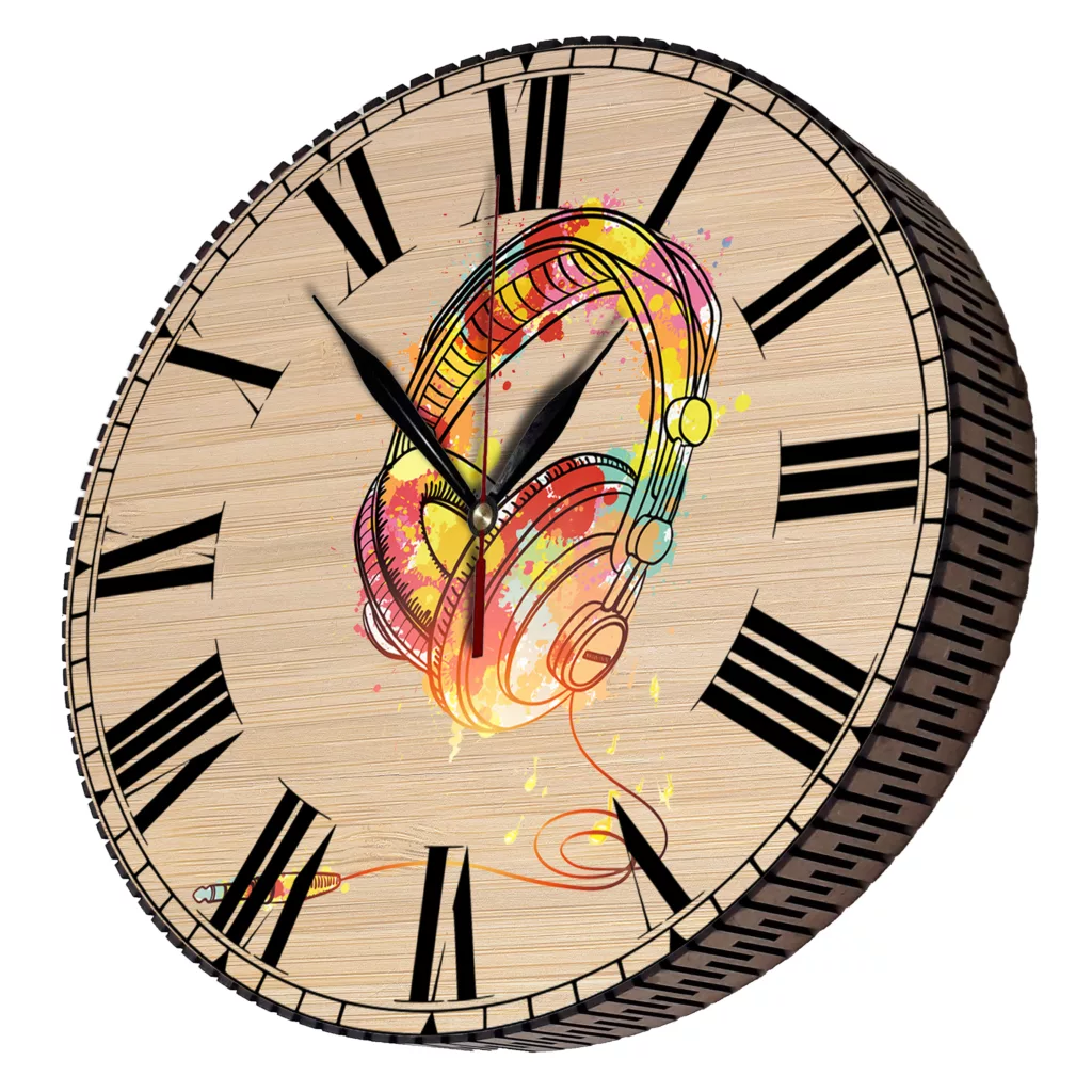 ساعت دیواری مدل هدفون