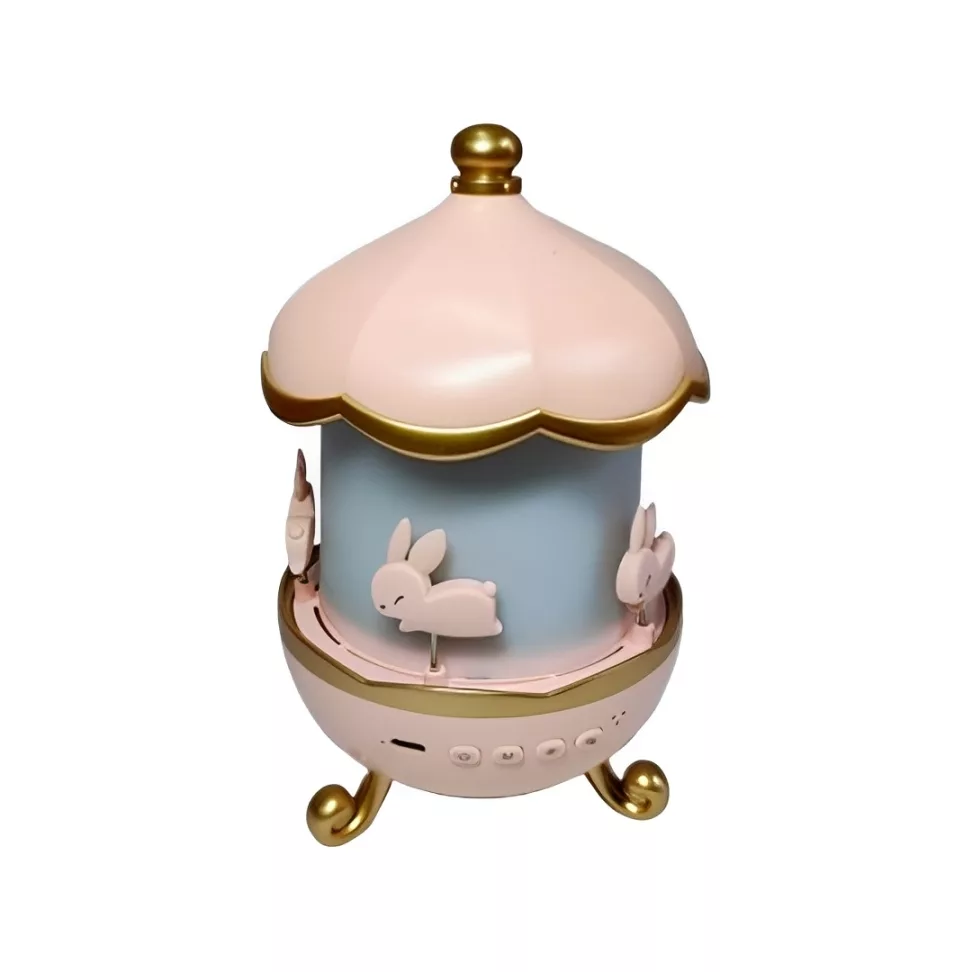 چراغ خواب کودک مدل ‎کاروسل موزیکال طرح چرخ و فلک