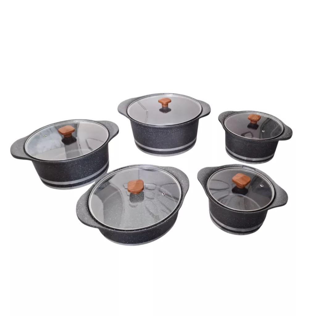 سرویس قابلمه و تابه 10 پارچه چدن سنهایزر مدل آرسین