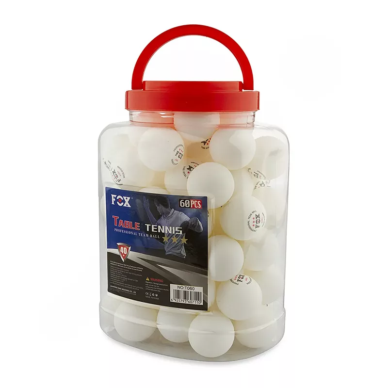 توپ پینگ پنگ فاکس مدل F60 مجموعه 60 عددی