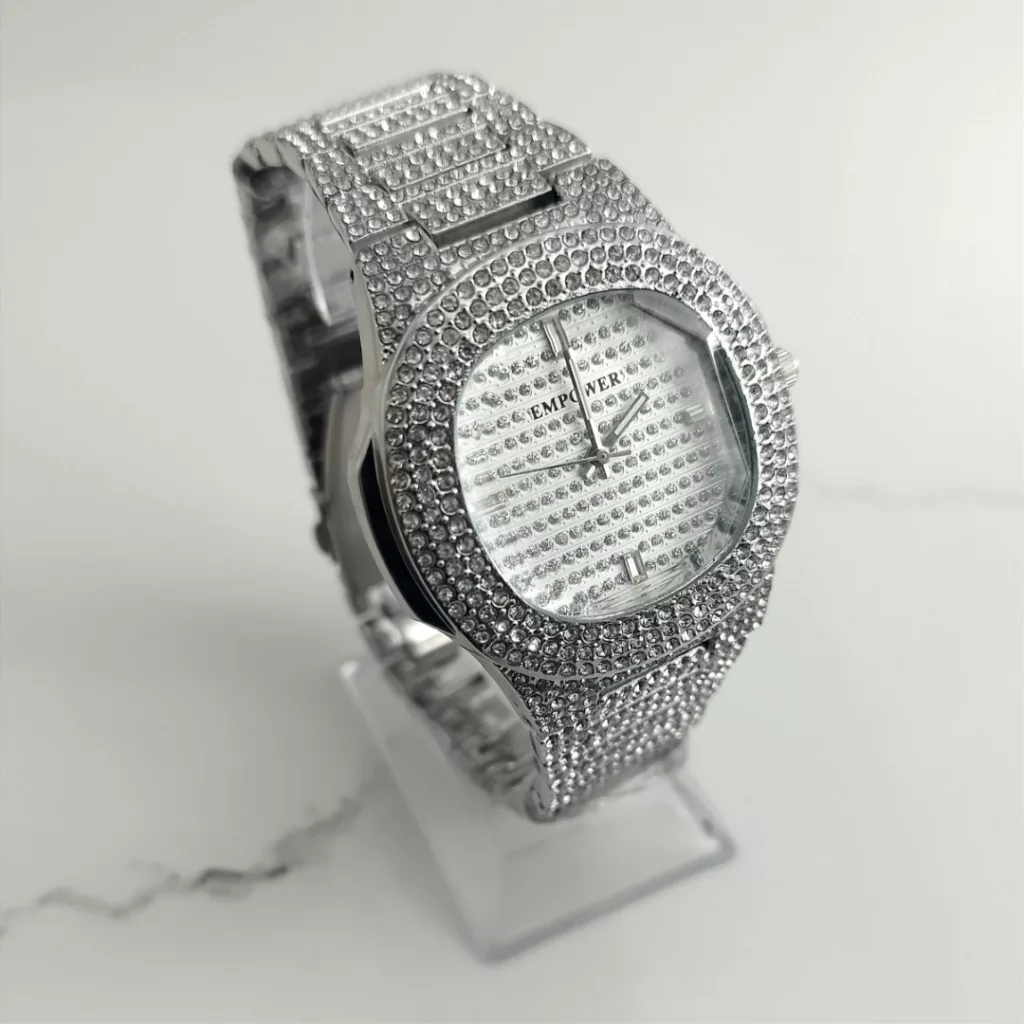 ساعت مچی عقربه ای امپاور مدل فول نگین