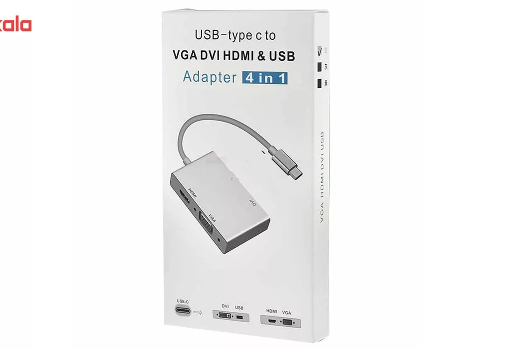 تبدیل USB- Type c به VGA/ DVI/HDMI/USB مدل MN